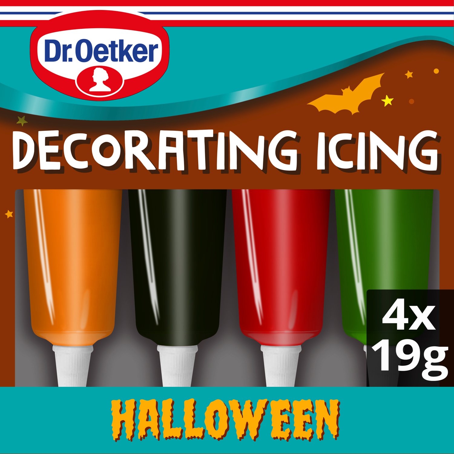 Dr. Oetker The Spooks Halloween Decorating Icing 4 Pack (19 g)