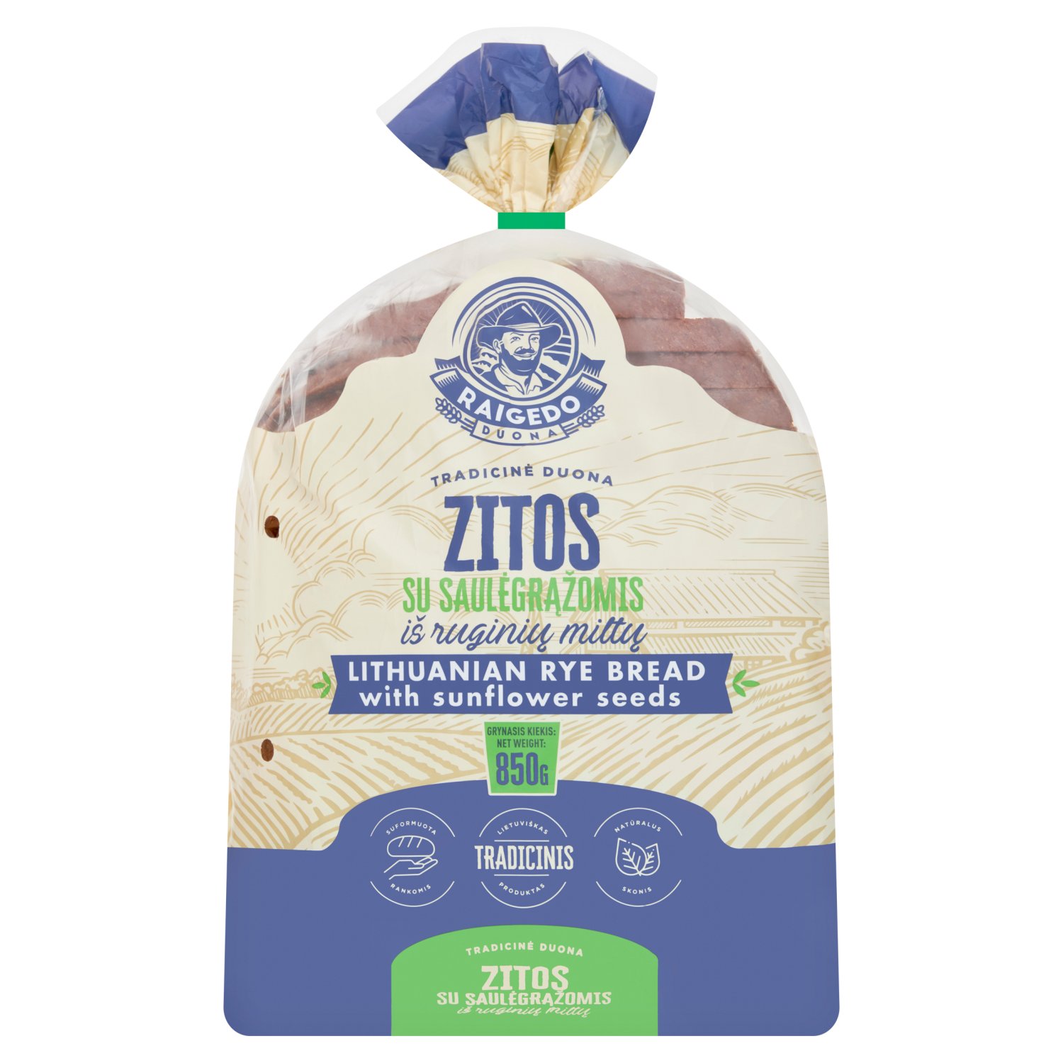 The Happy Family Bakery Rye Bread Zitos With Sunflower Seeds (850 g)