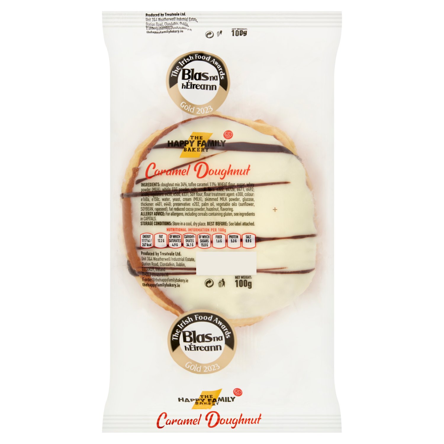 The Happy Family Bakery Caramel Doughnut (100 g)