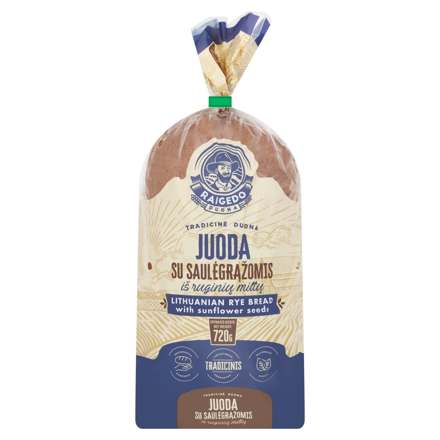 The Happy Family Bakery Rye Bread Juoda With Sunflower Seeds (700 g)