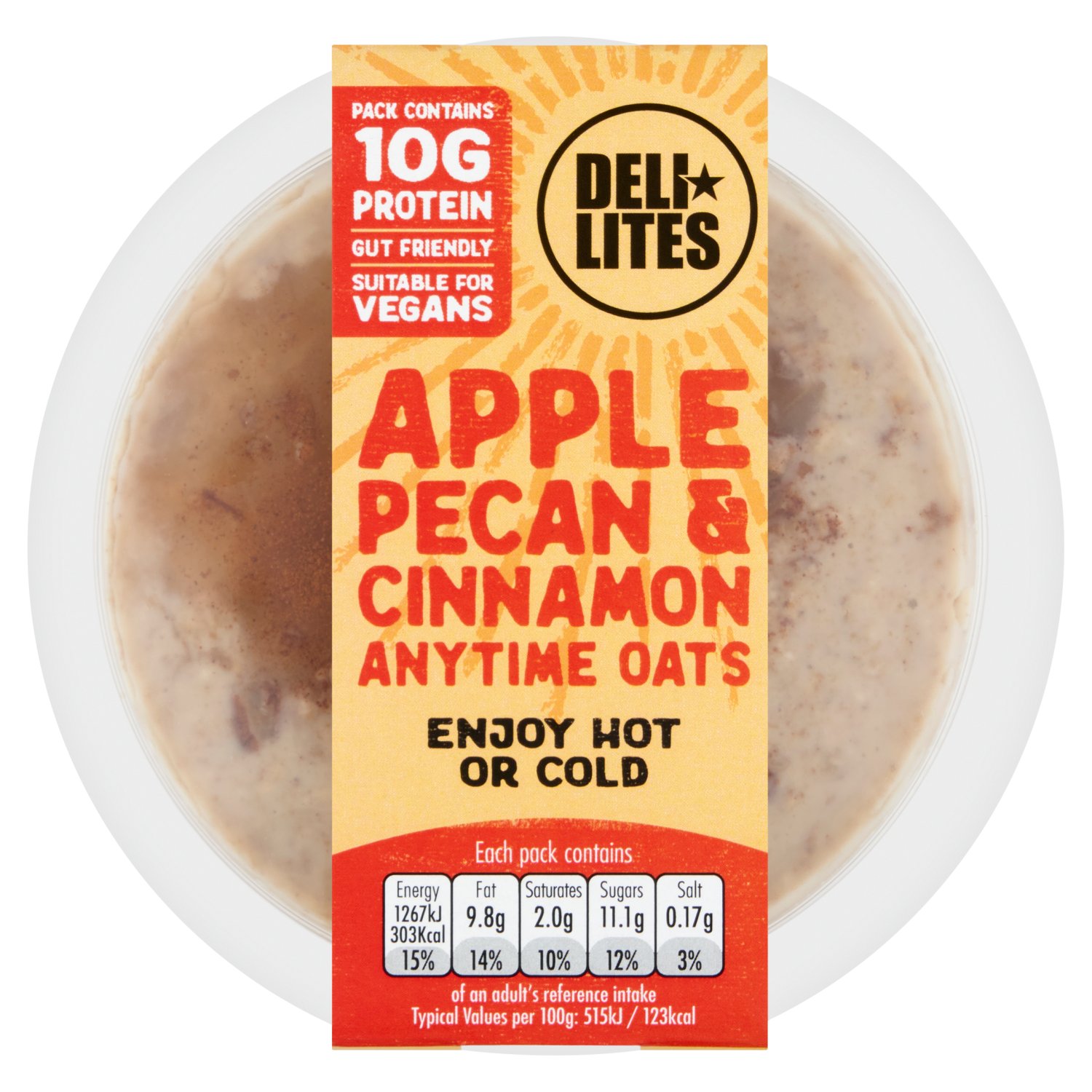 Deli Lites Apple Pecan & Cinnamon Anytime Oats (262 g)