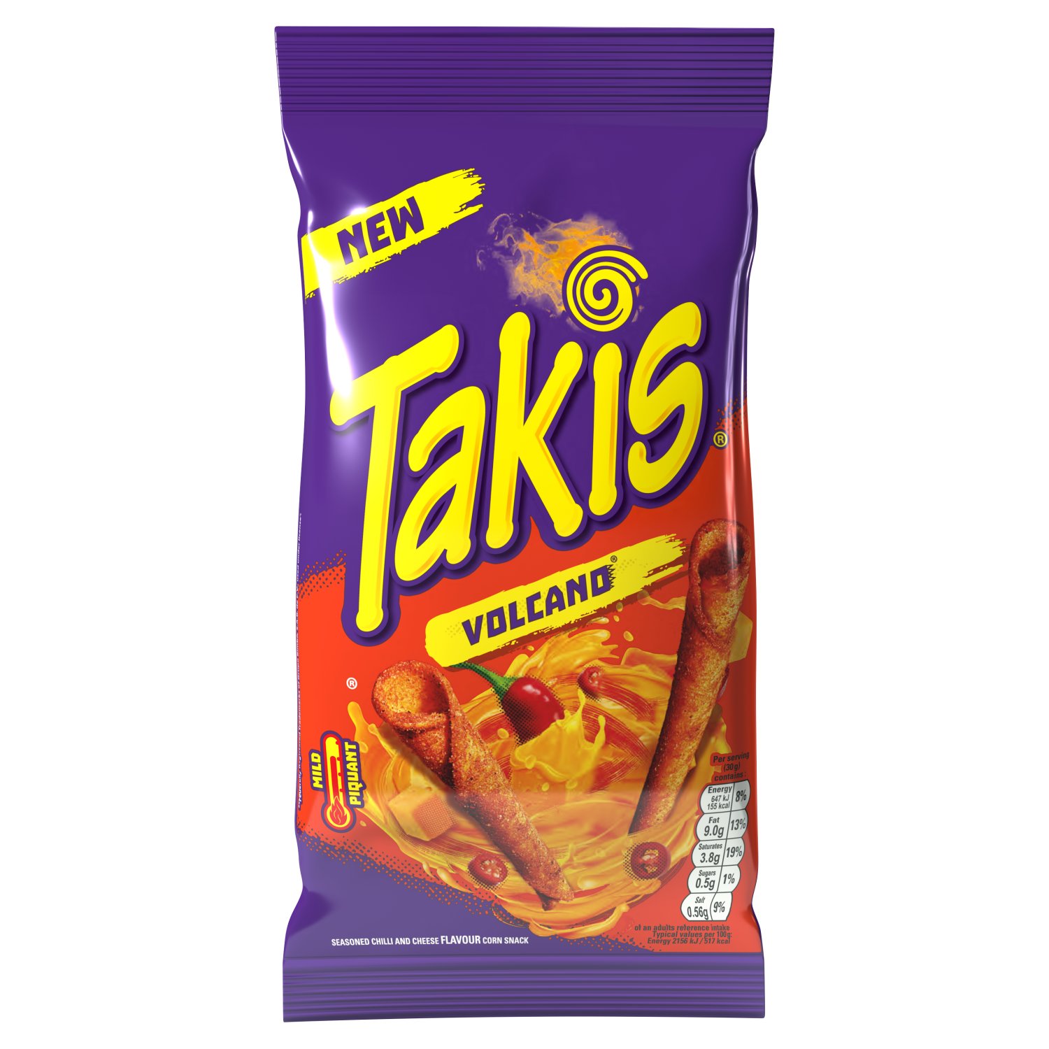 Takis Volcano Cheese & Chilli Corn Snack (100 g)