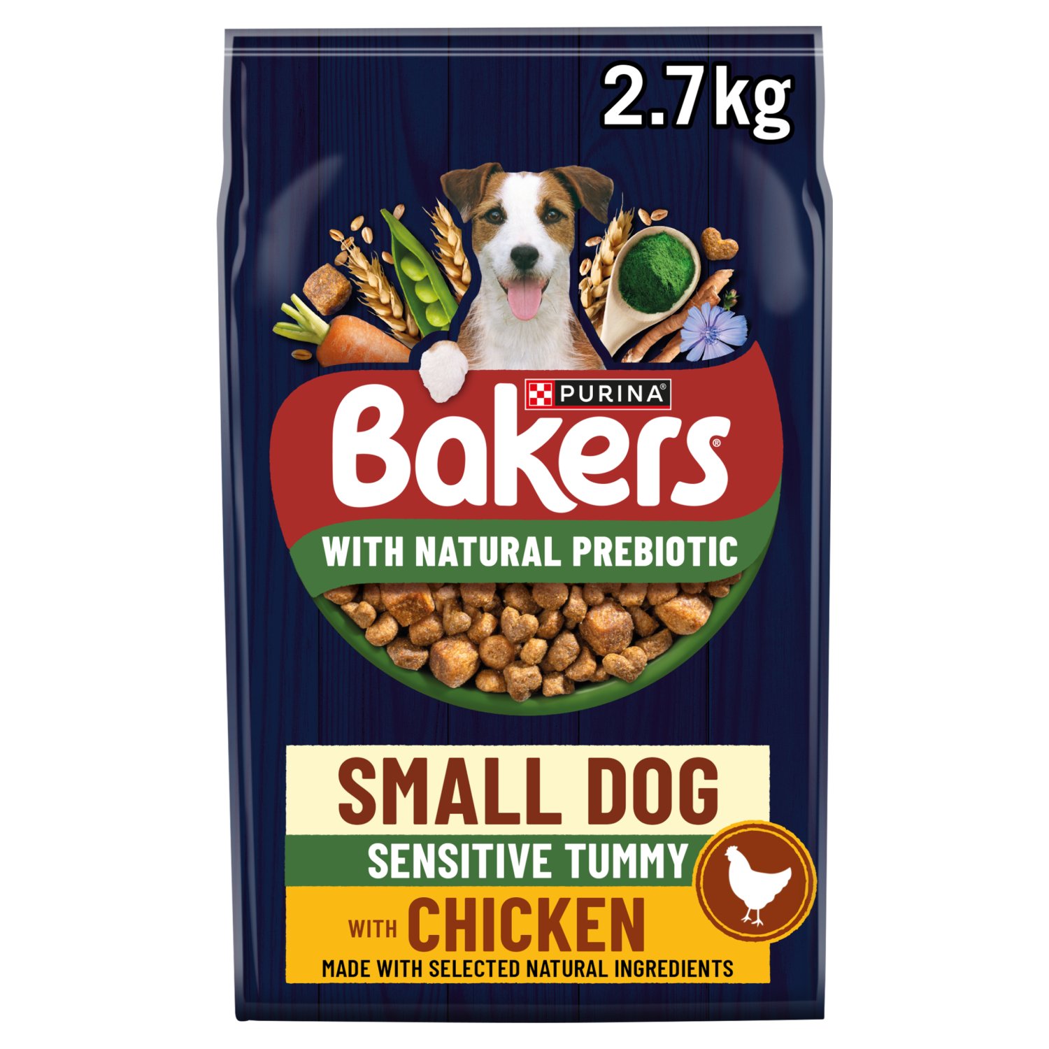 Bakers Chicken & Country Vegetables Sensitive Tummy Dry Small Dog (2.7 kg)