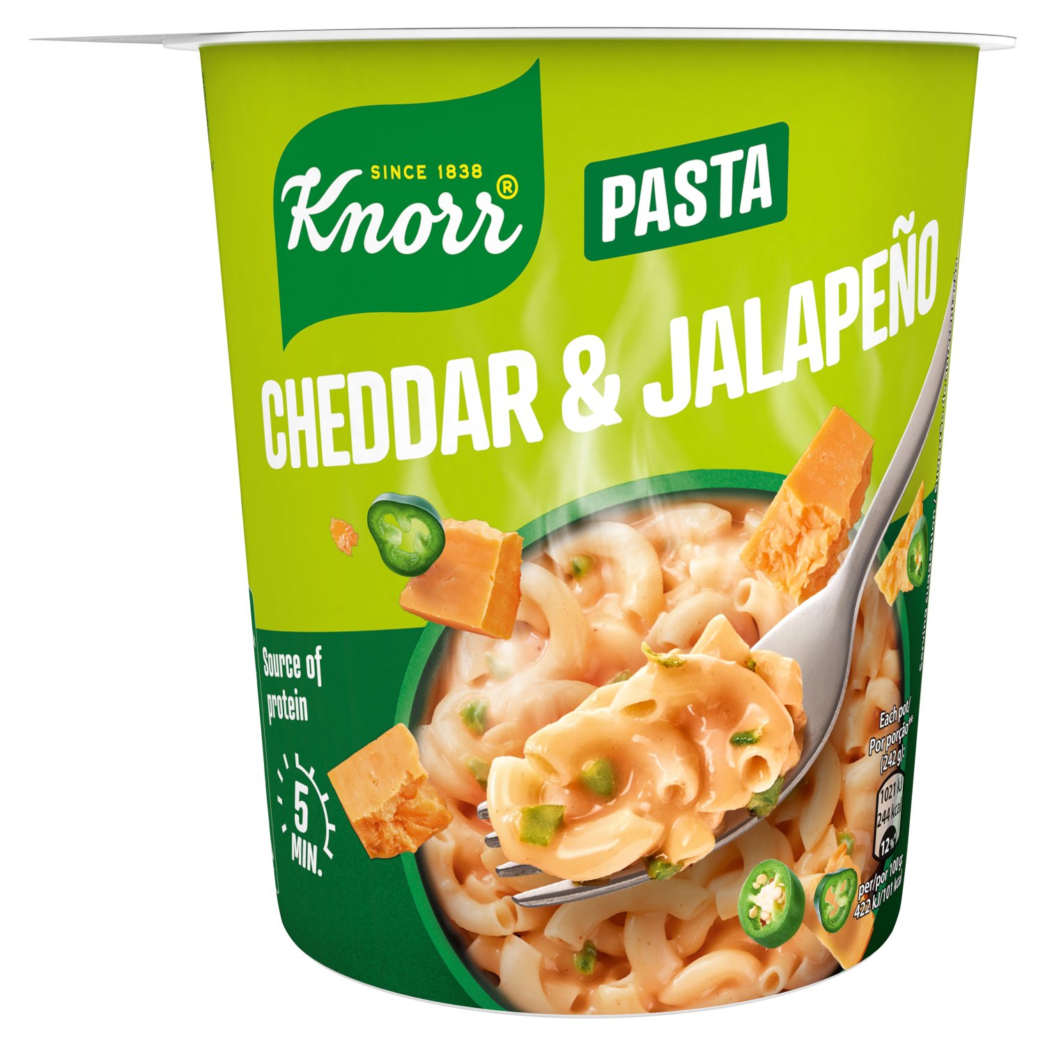 Knorr Cheddar & Jalapeno Pasta Snack Pot (62 g)