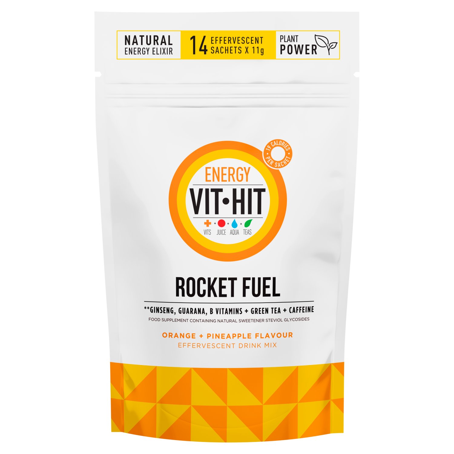 Vit Hit Rocket Fuel Orange & Pineapple Effervescent Drink Mix (154 g)