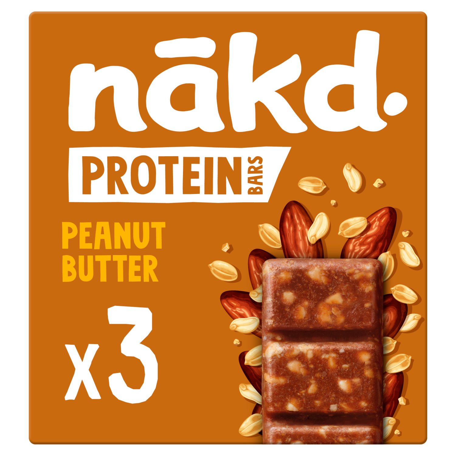 Nakd Peanut Butter Protein Bars 3 Pack (45 g)