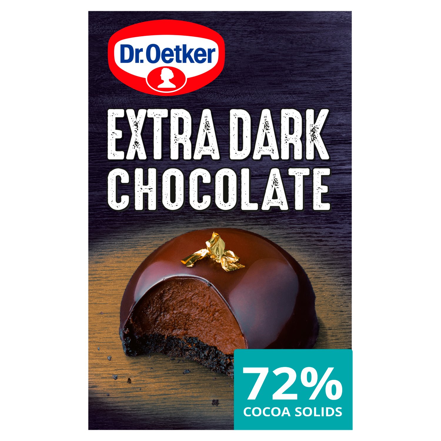 Dr. Oetker Extra Dark Chocolate 72% (100 g)