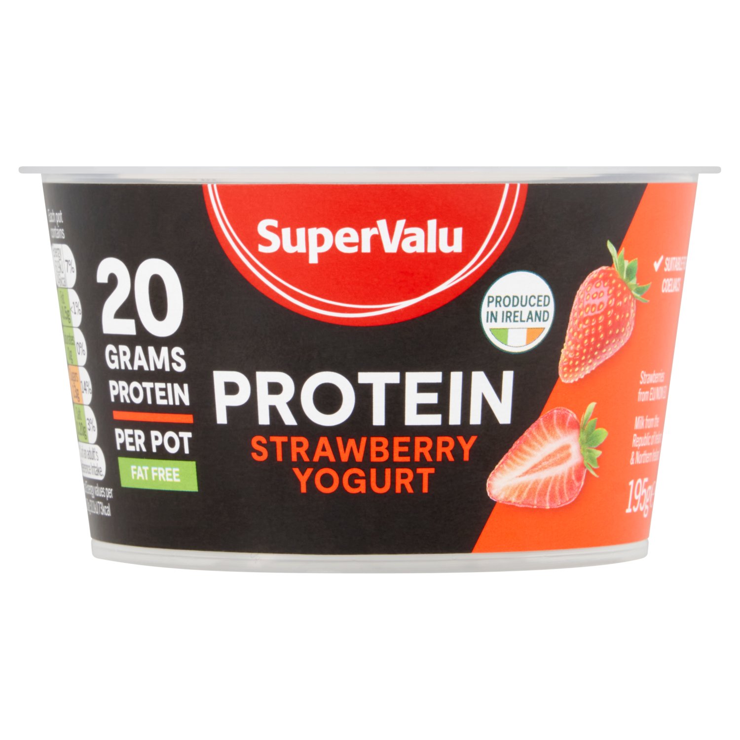 SuperValu Fat Free Strawberry Protein Yogurt (182 g)