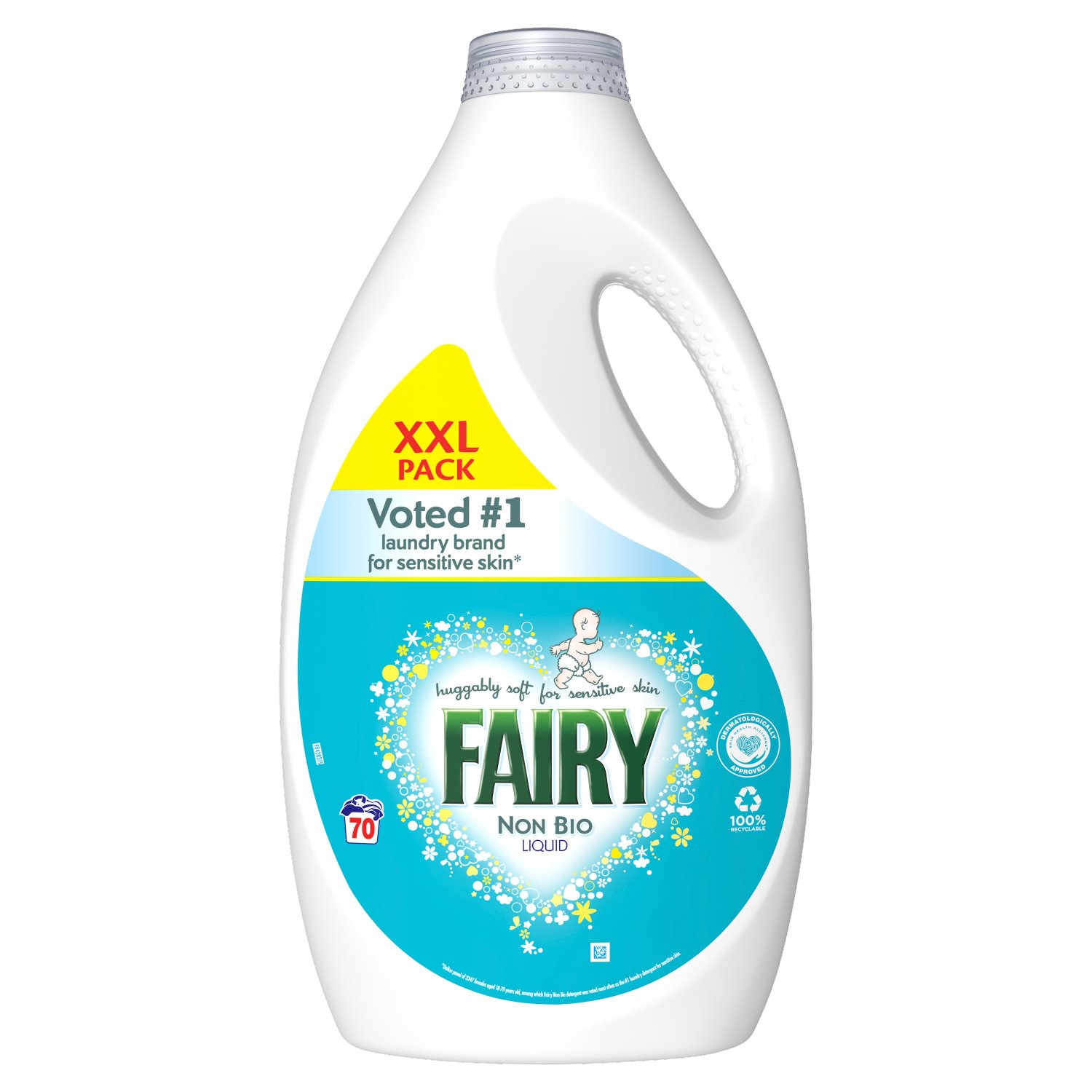 Fairy Non Bio Liquid Detergent 70 Wash XXL Pack (2.45 L)