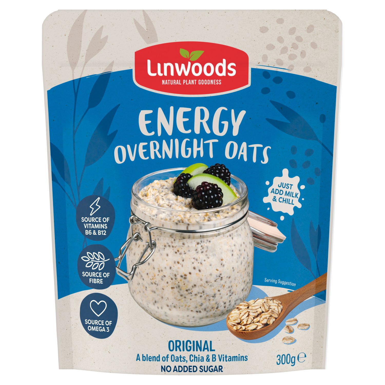 Linwoods Original Energy Overnight Oats (300 g)