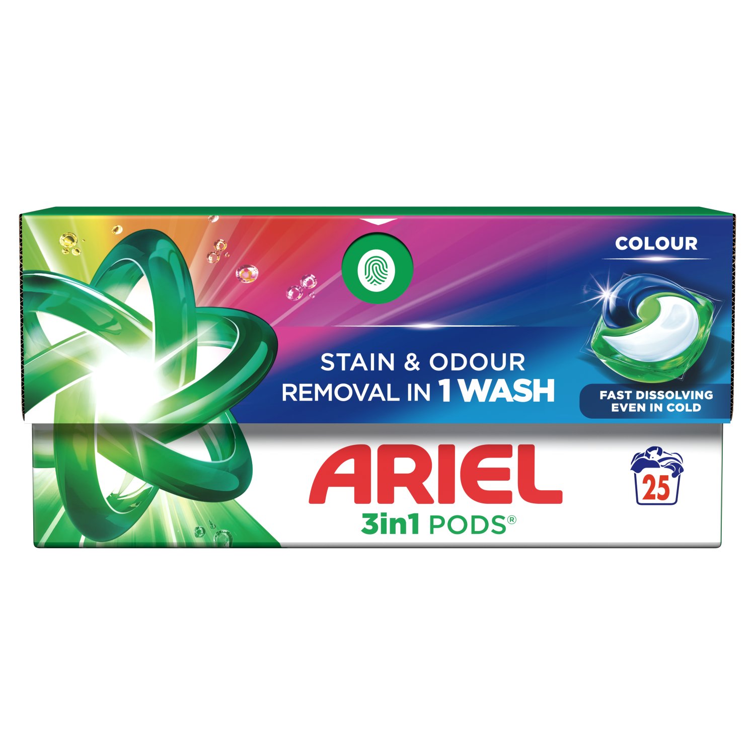 Ariel All in 1 Colour Pods 25 Wash (25 Piece)