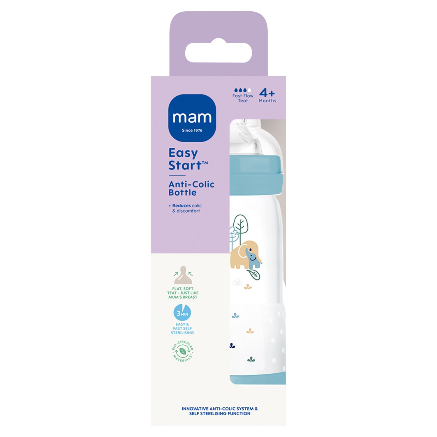 MAM Easy Start Anti-Colic Bottle 4 Months + 320ml (1 Piece)