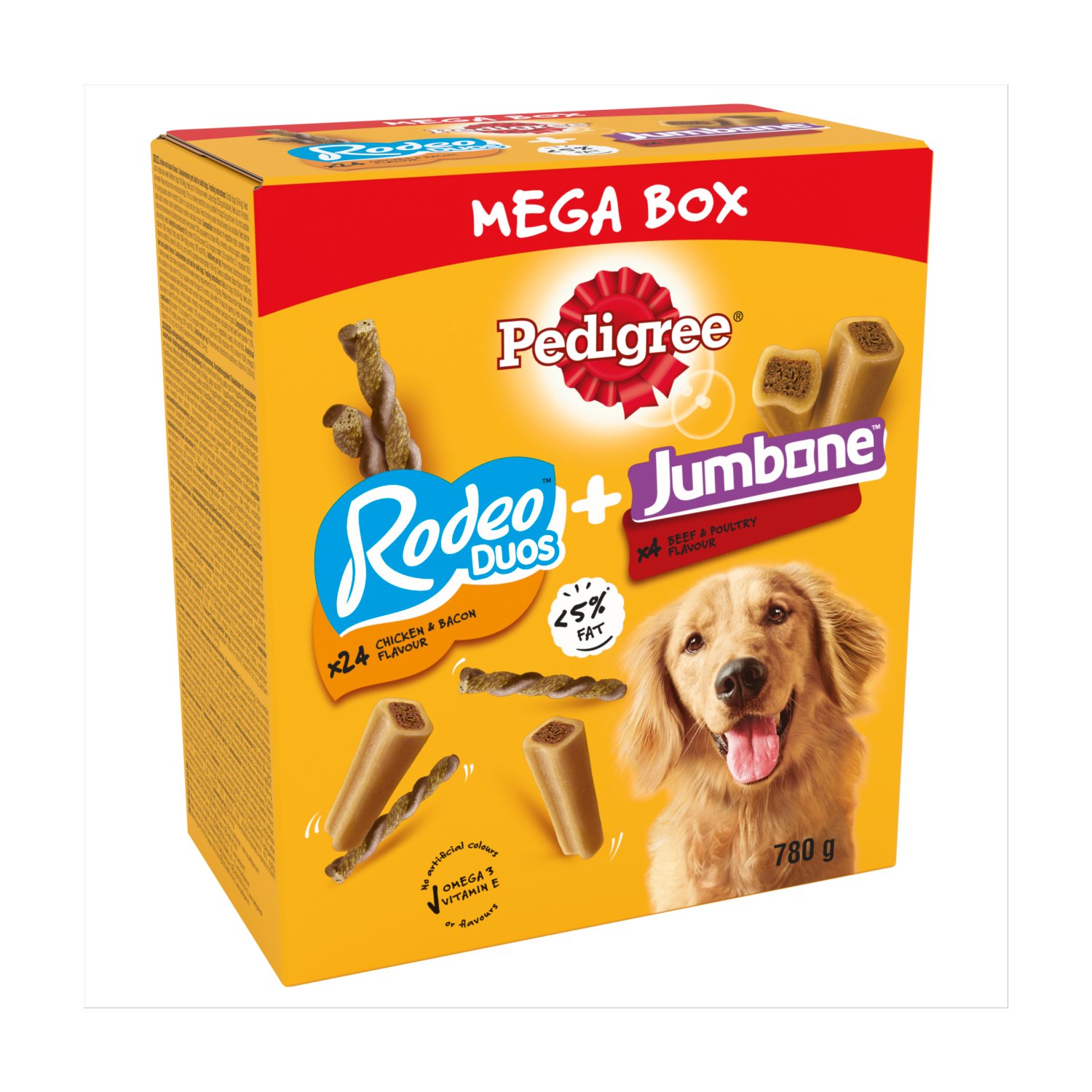 Pedigree Rodeo Duos & Jumbone Mega Box (780 g)