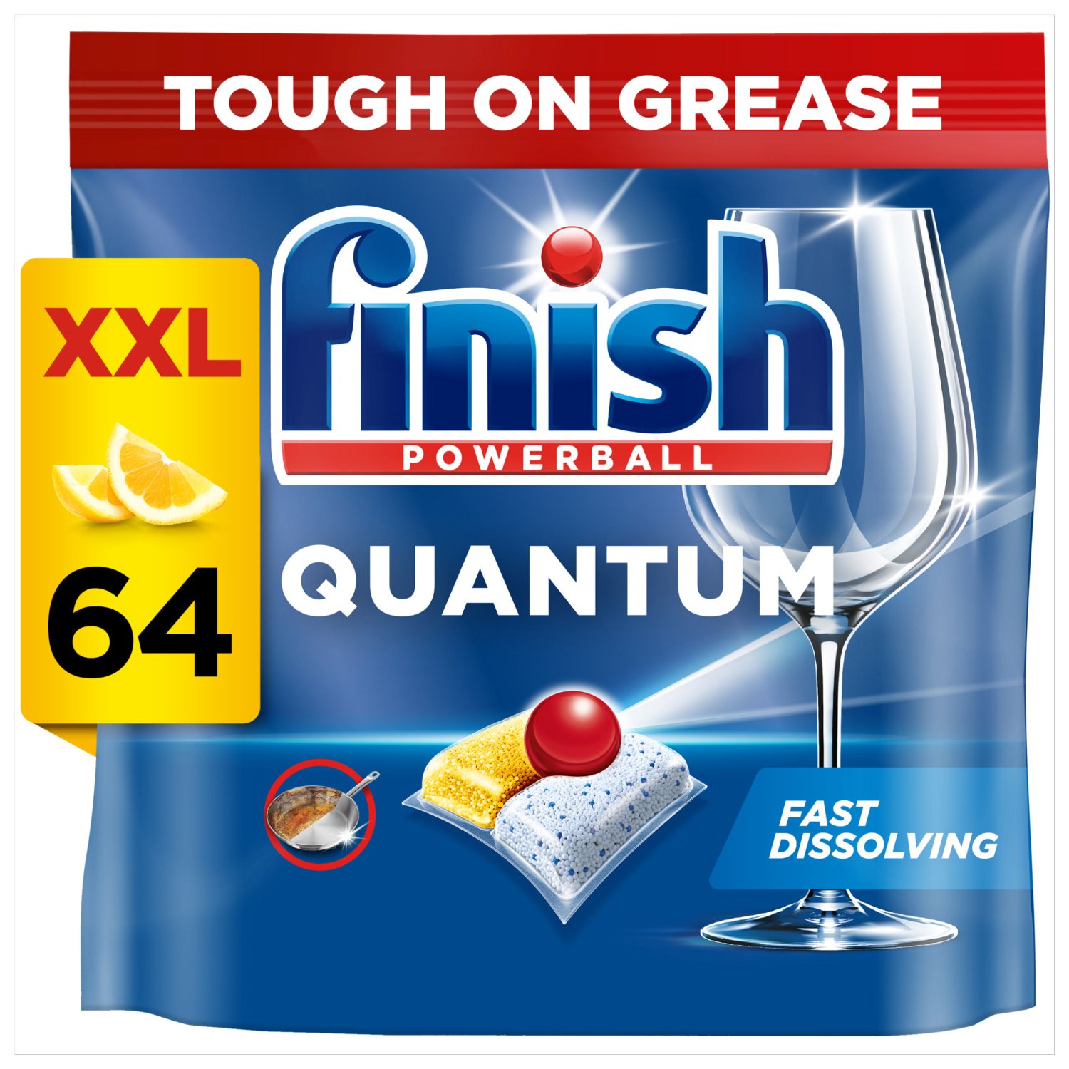 Finish Quanutm All In 1 Lem Dwash Tab (64 Piece)