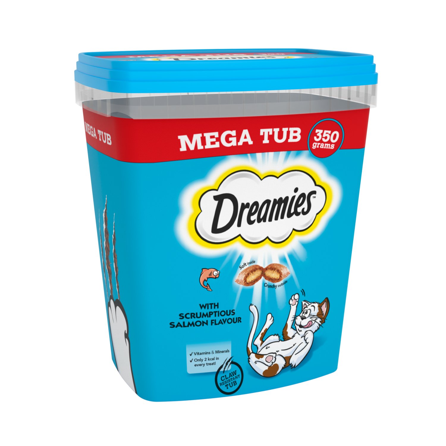 Dreamies Salmon Cat Treats Mega Tub (350 g)