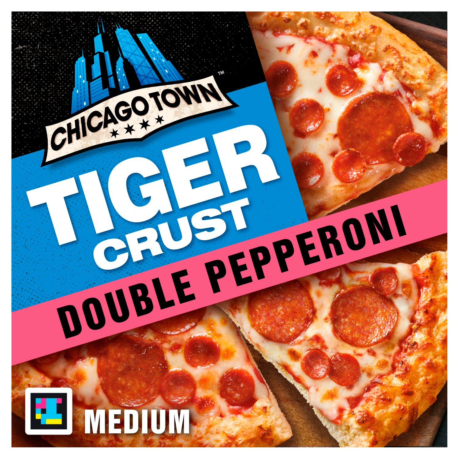 Chicago Town Double Pepperoni Tiger Crust Pizza (305 g)