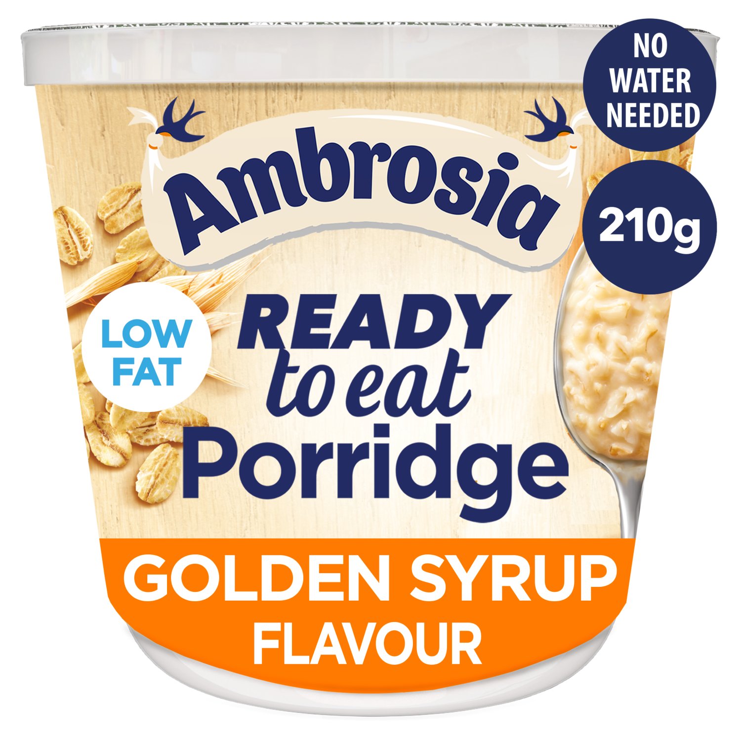 Ambrosia Ready to Eat Golden Syrup Flavour Porridge Pot (210 g)