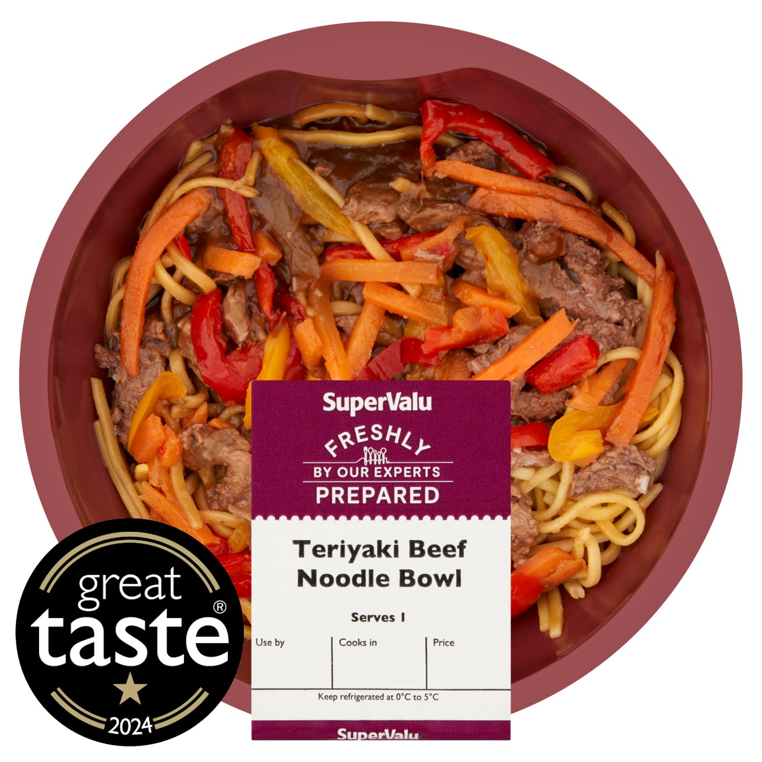 SuperValu Freshly Prepared Teriyaki Beef Noodle Bowl (450 g)