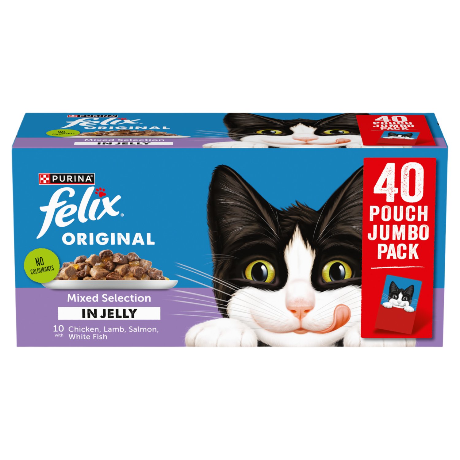 Felix Mixed Selection In Jelly Cat Food Pouch 40 Pack (85 g)