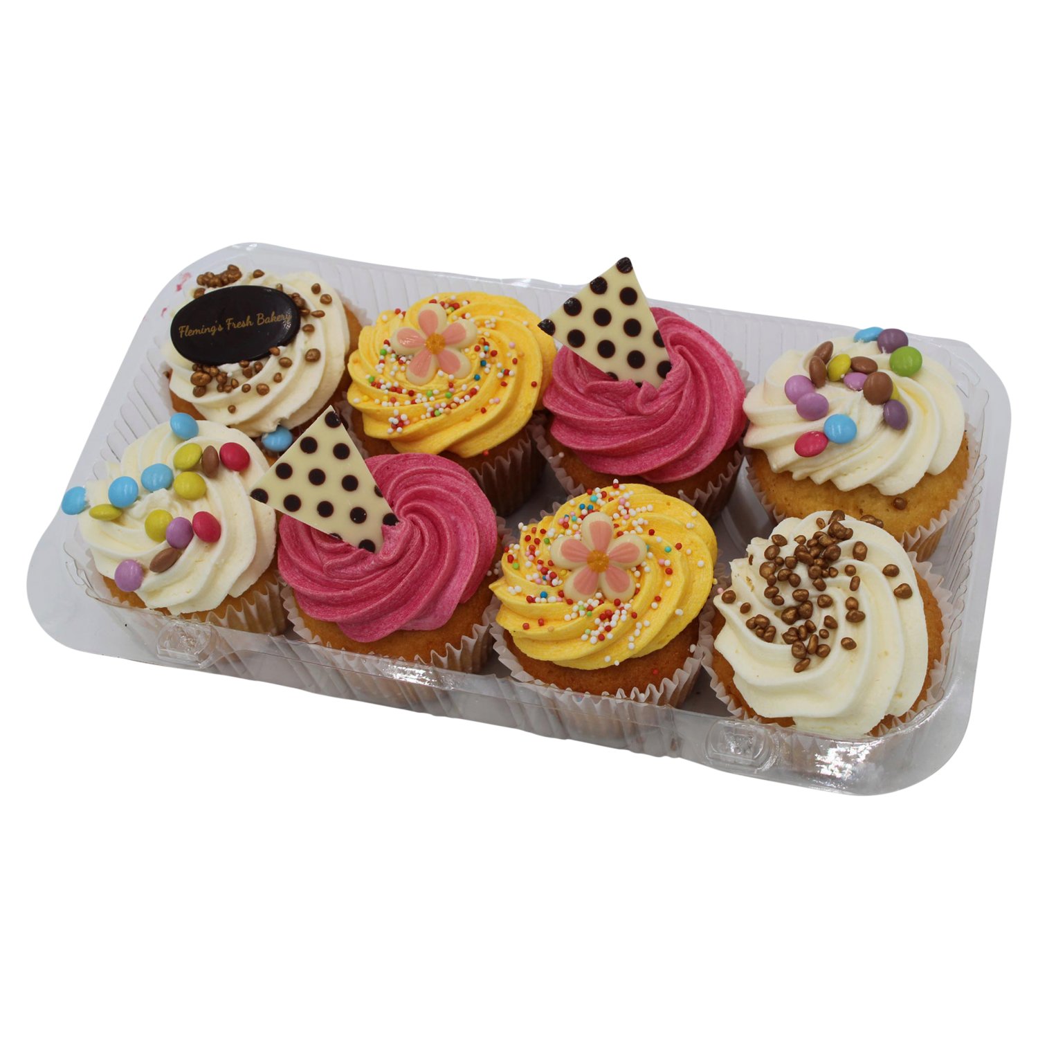 Fleming's Assorted Cupcakes 8 Pack (450 g)