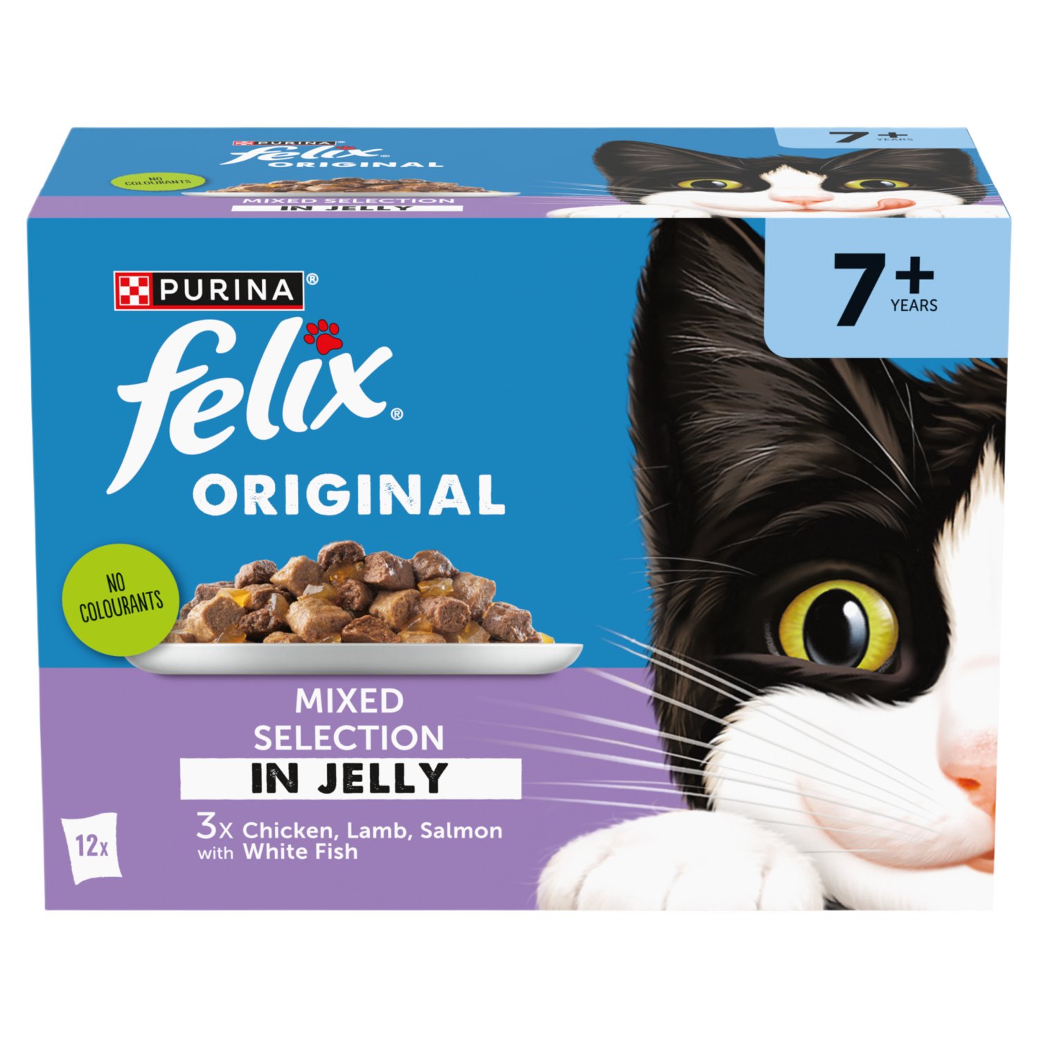 Felix Mixed Selection in Jelly Senior Cat Food Pouch 12 Pack (85 g)