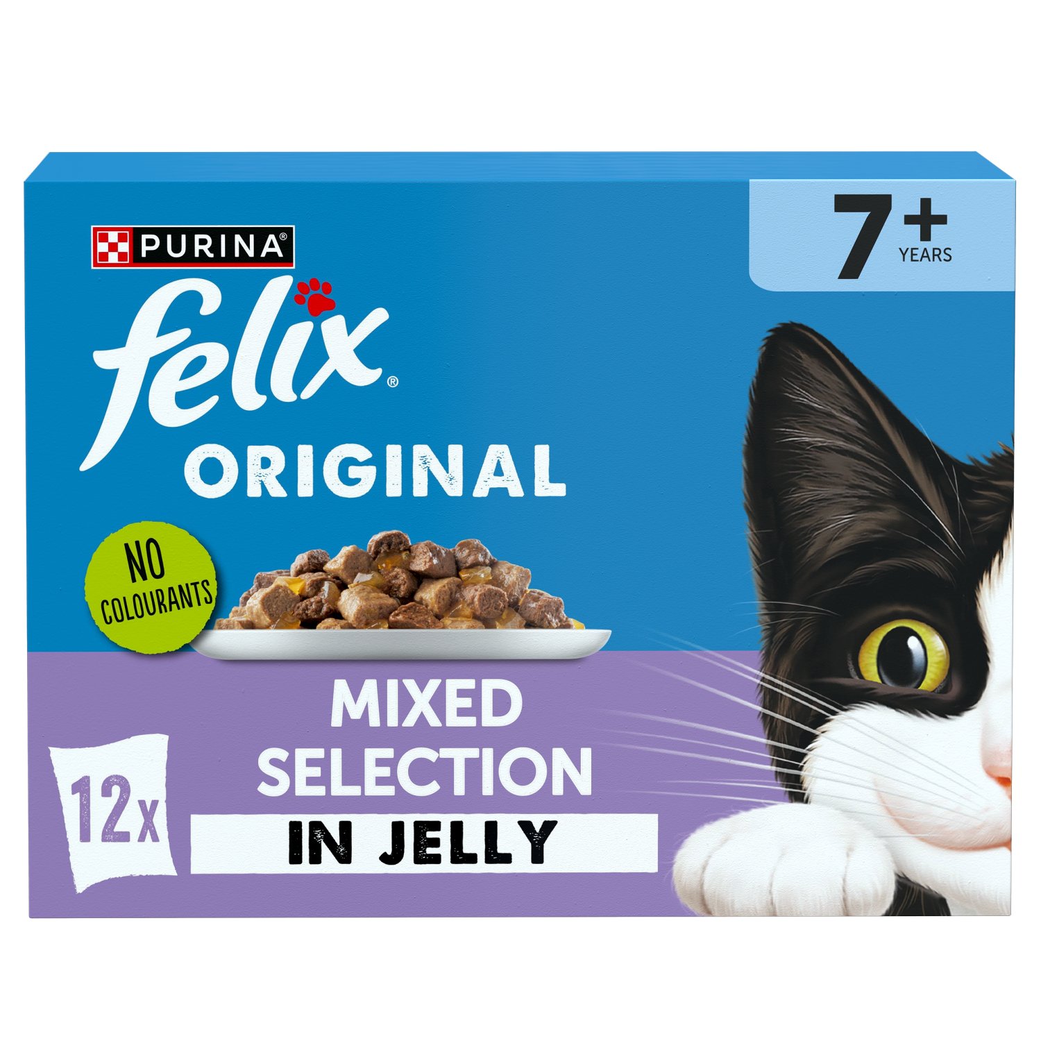 Felix Mixed Selection in Jelly Senior Cat Food Pouch 12 Pack (85 g)