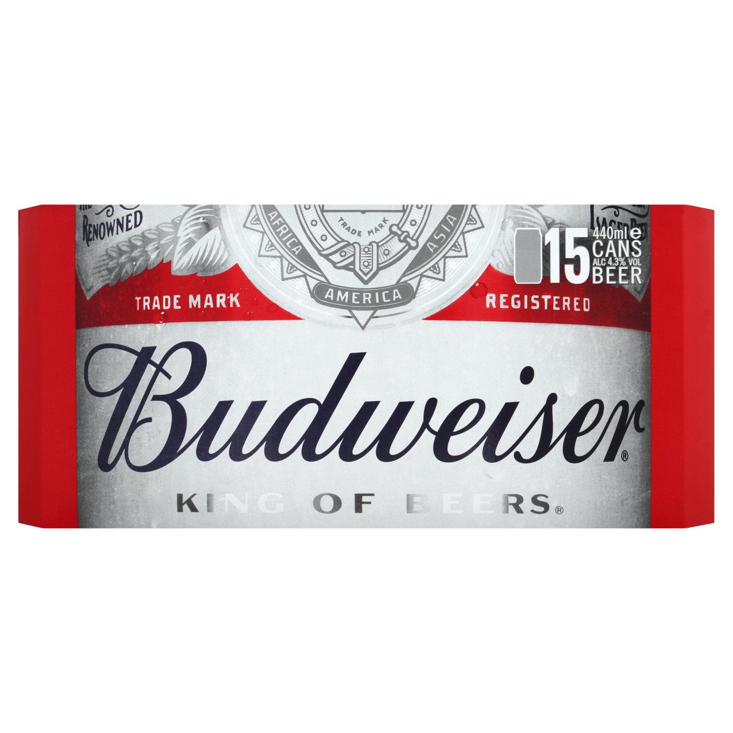 Budweiser Beer Can 15 Pack (440 ml)