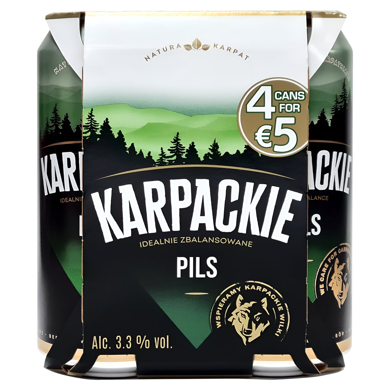 Karpackie Pils Can 4 Pack (440 ml)