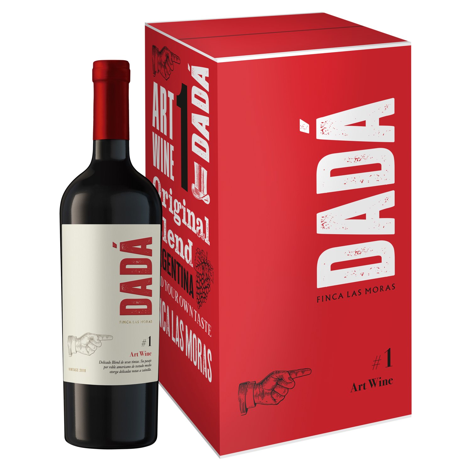 Finca Las Moras Dada 1 Art Wine 4 Pack (75 cl)