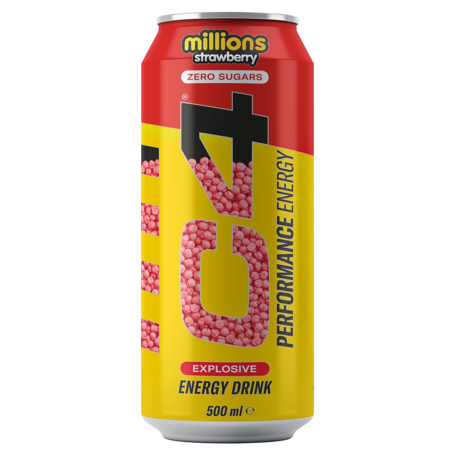 C4 Millions Strawberry Energy Drink Can (500 ml)