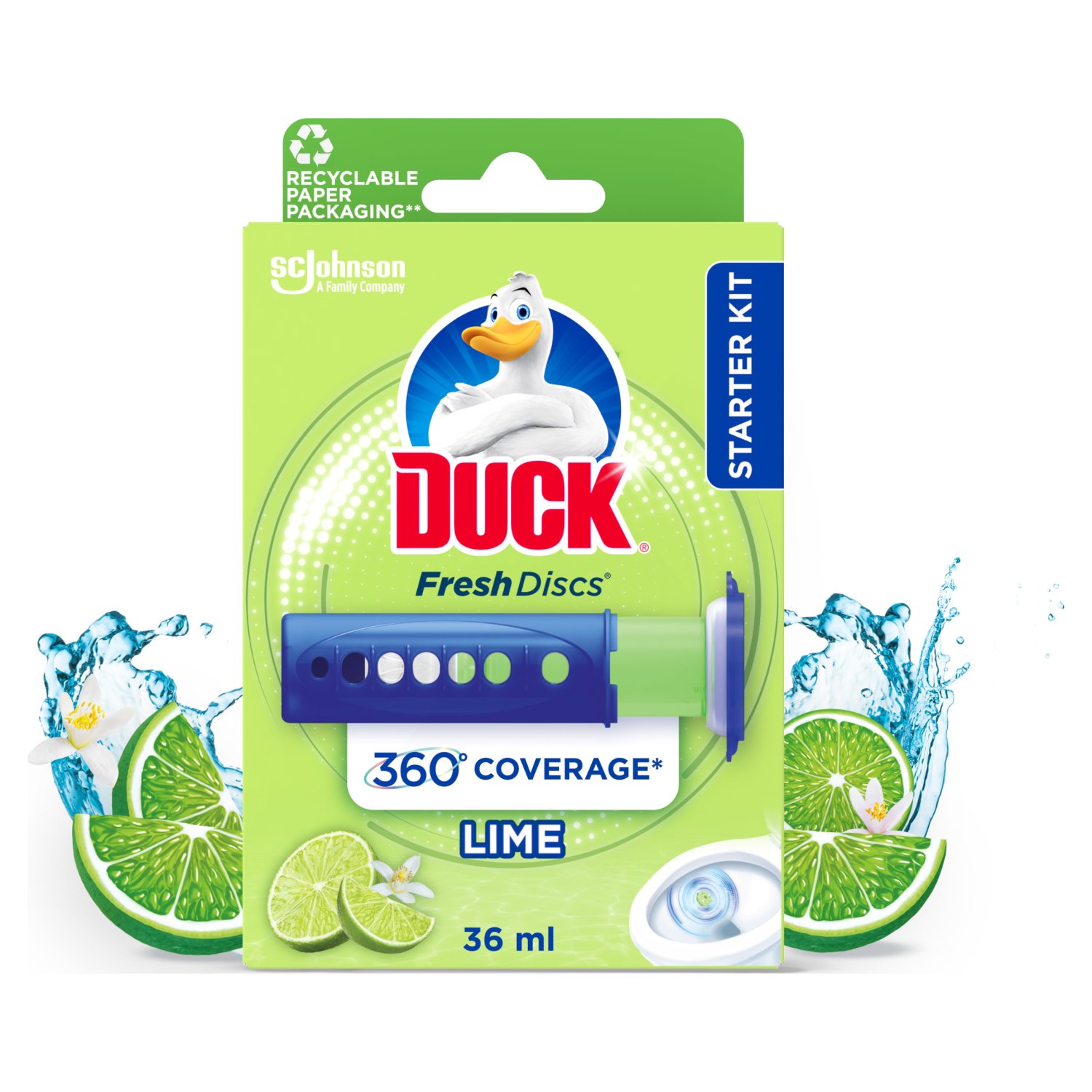 Duck Lime Fresh Discs Starter Kit (36 ml)