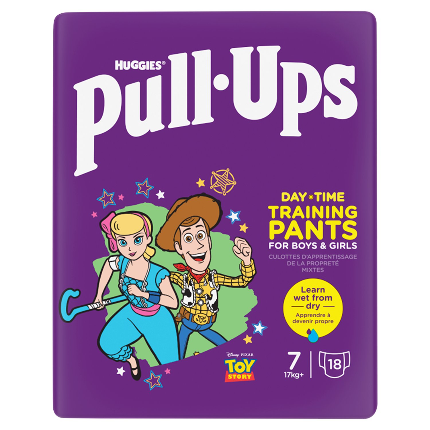 Huggies Pull Ups Day Time Potty Training Pants Unisex Size 7 (18 Piece)