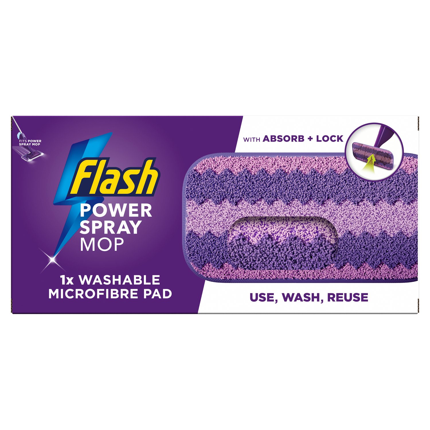 Flash Power Spray Mop Microfibre Pad (1 Piece)