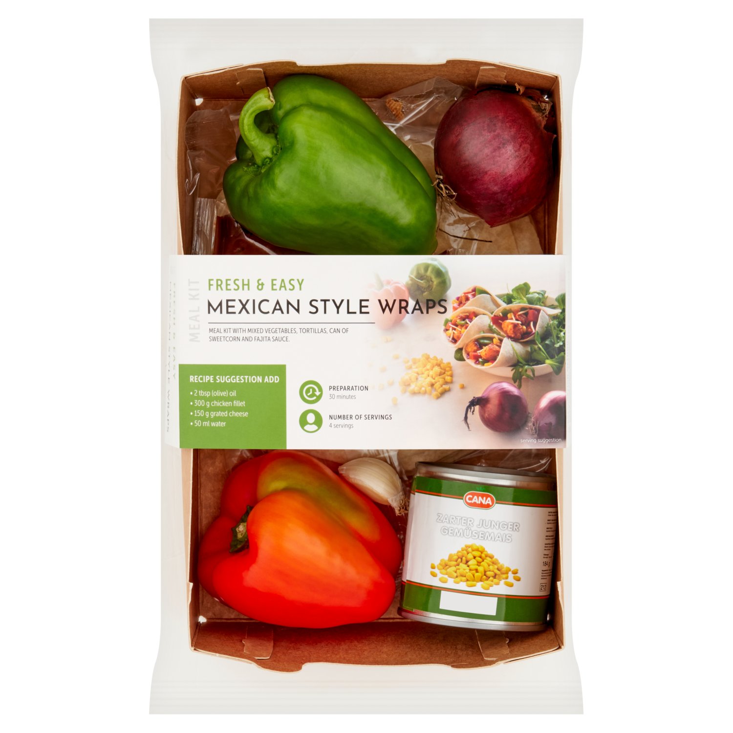 Fresh & Easy Mexican Style Wraps Meal Kit (858 g)