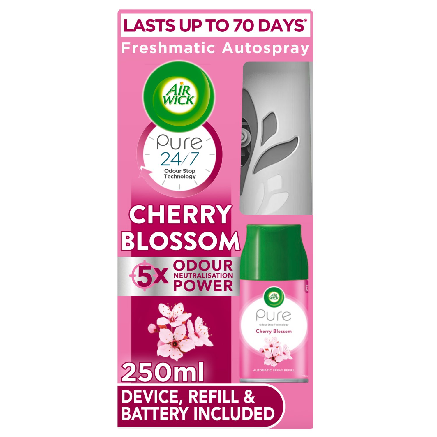 Airwick Freshmatic Cherry Blossom Kit (250 ml)