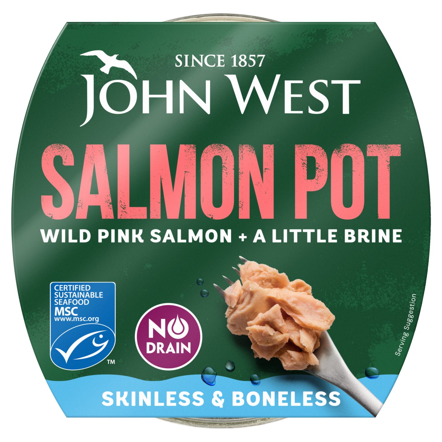 John West Wild Pink Salmon + a Little Brine Pot (80 g)