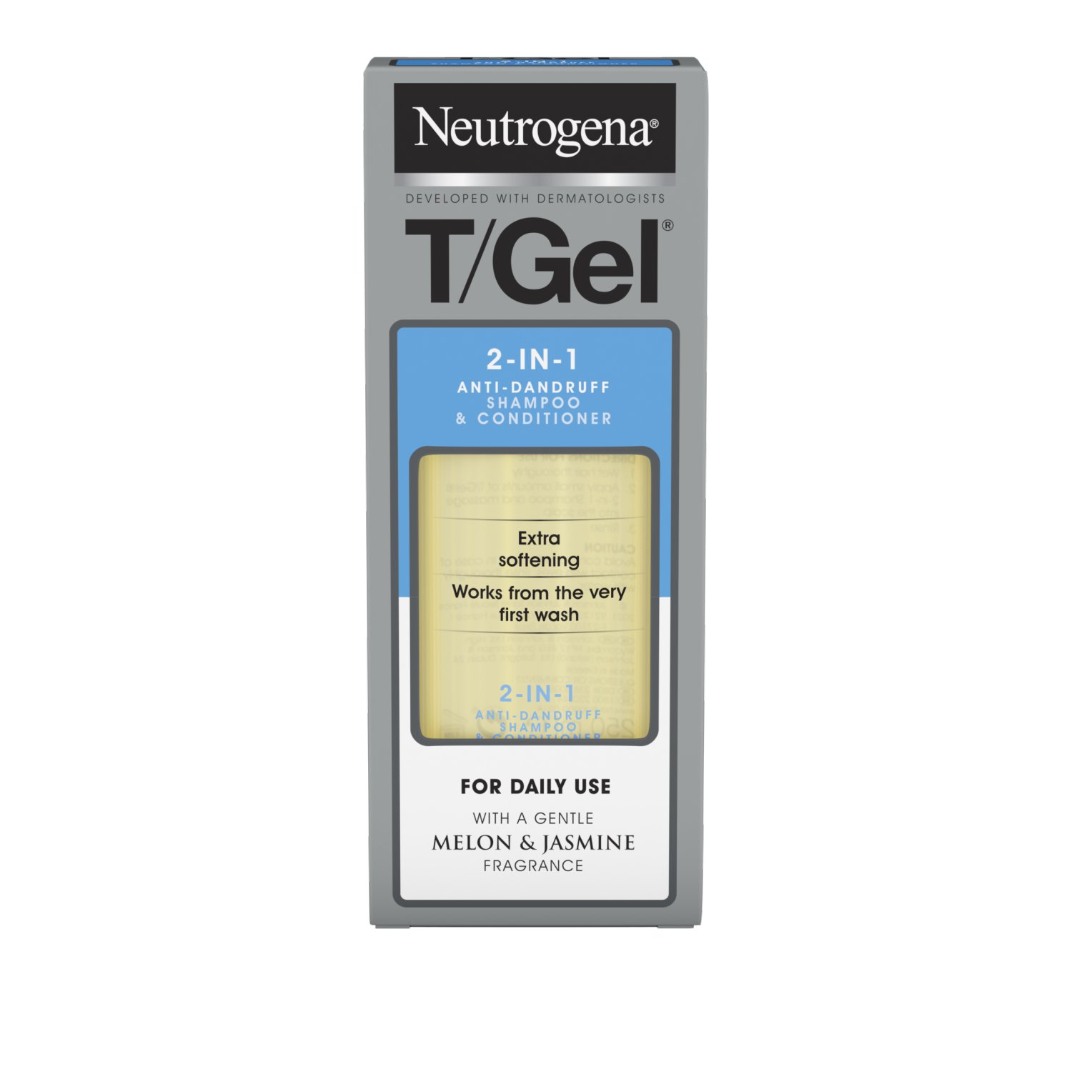 Neutrogena T/Gel Melon & Jasmine 2in1 Anti-Dandruff Shampoo & Conditioner (250 ml)