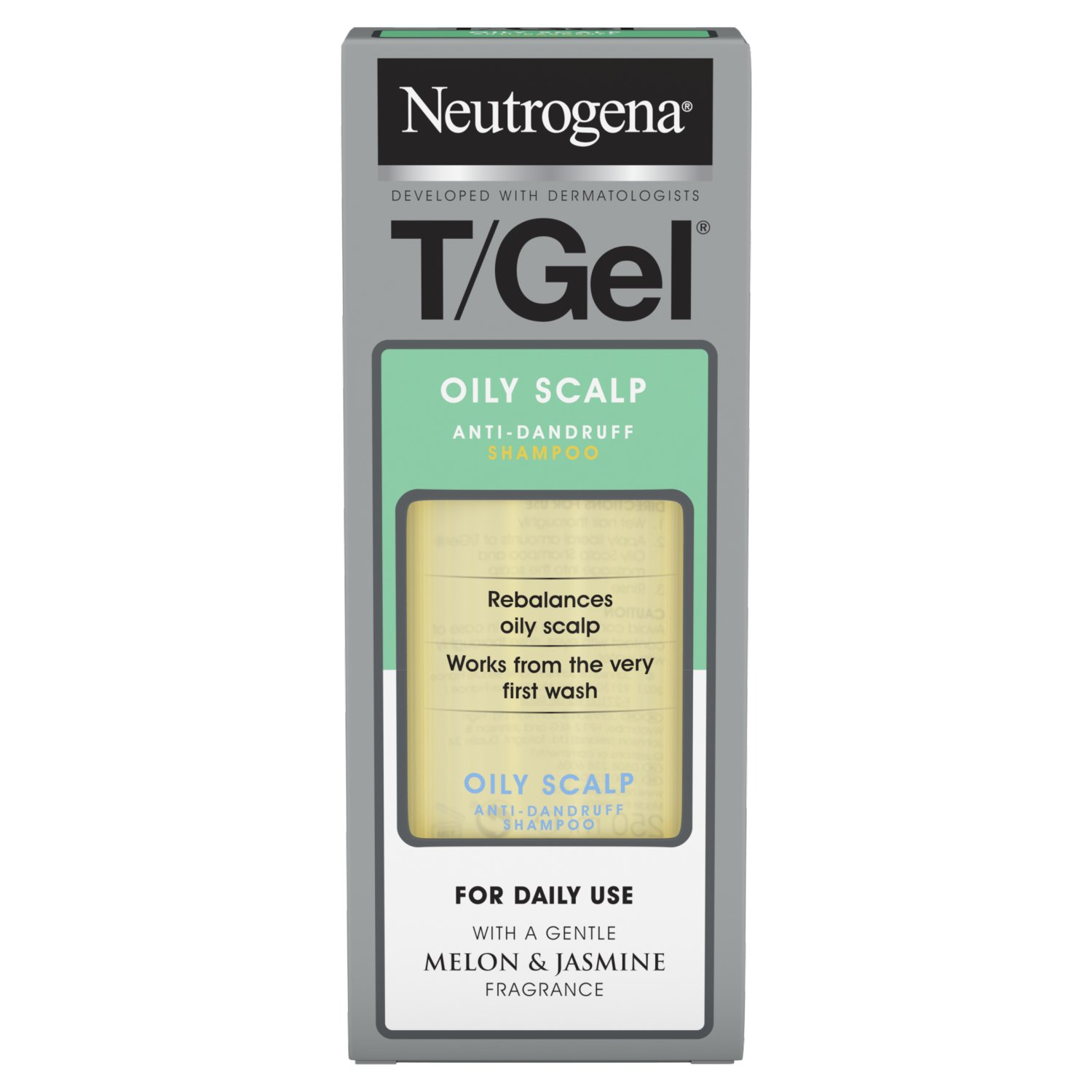 Neutrogena T/Gel Melon & Jasmine Oily Scalp Anti-Dandruff Shampoo (250 ml)