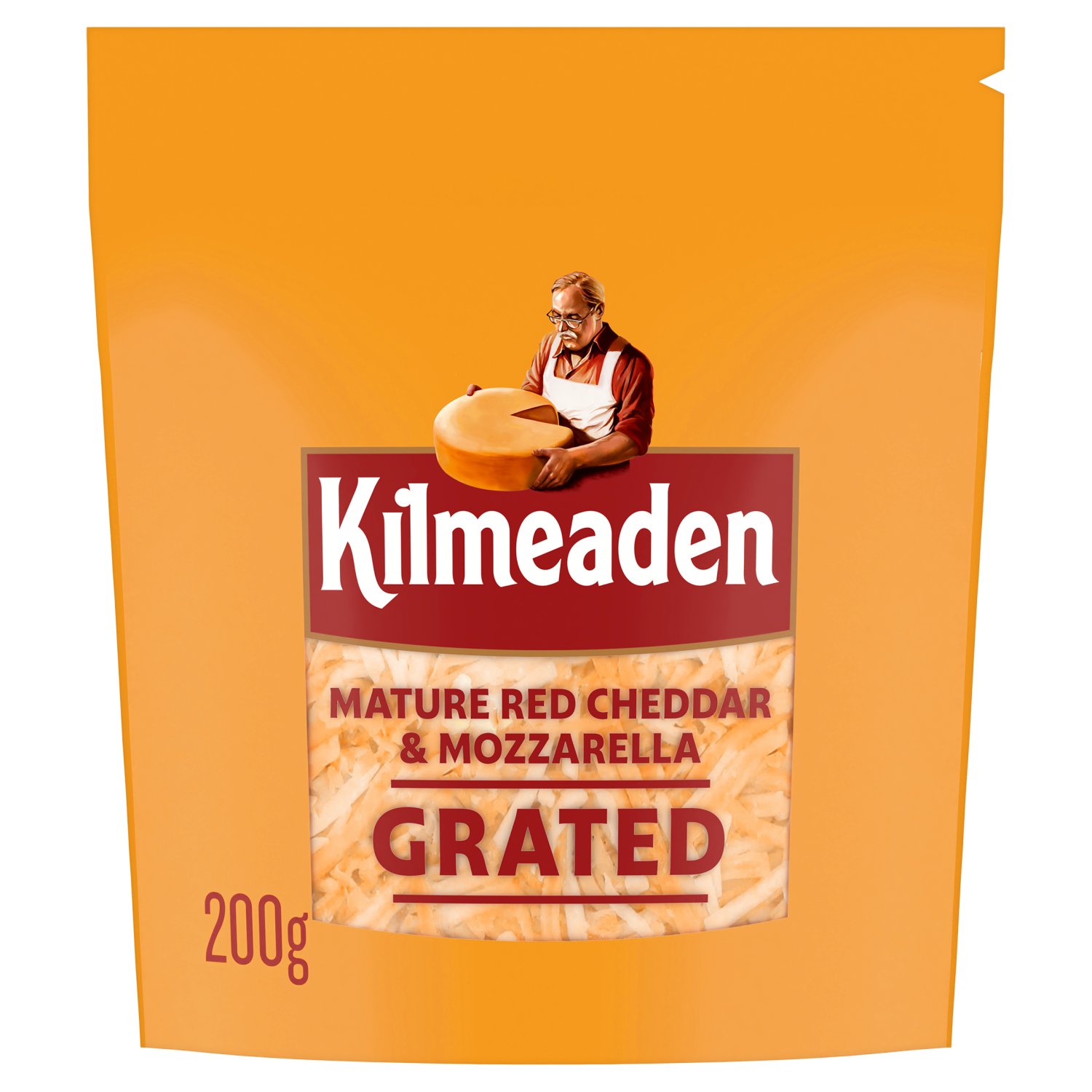 Kilmeaden Grated Mature Red Cheddar & Mozzarella Cheese (200 g)