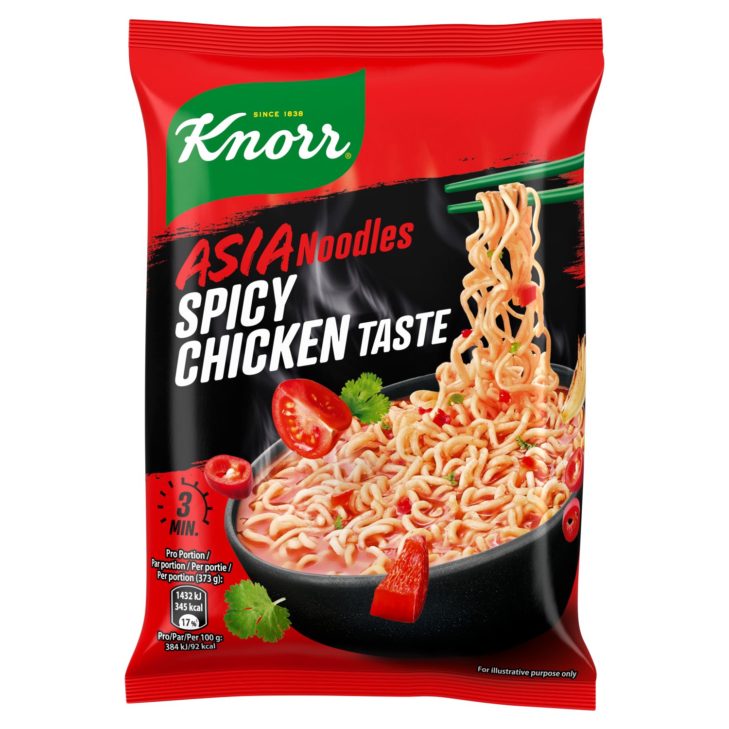 Knorr Spicy Chicken Taste Asia Noodles (73 g)