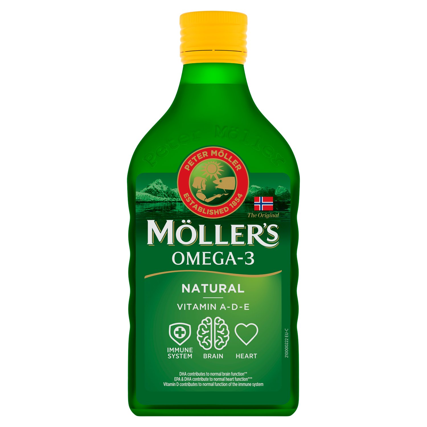 Moller's Omega 3 Natural Vitamin A, D & E (250 ml)