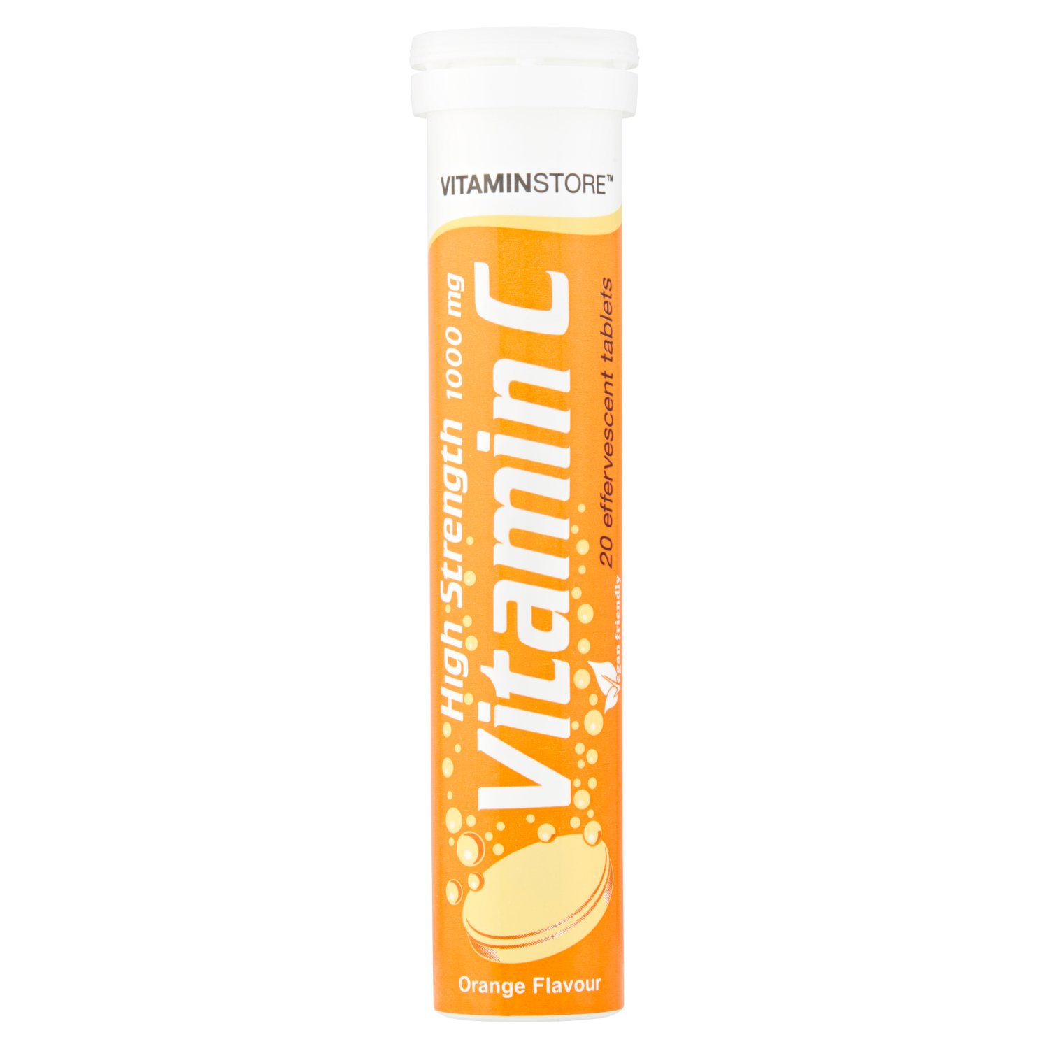 Vitamin Store Orange Flavour Vitamin C 1000mg Effervescent Tablets (20 Piece)