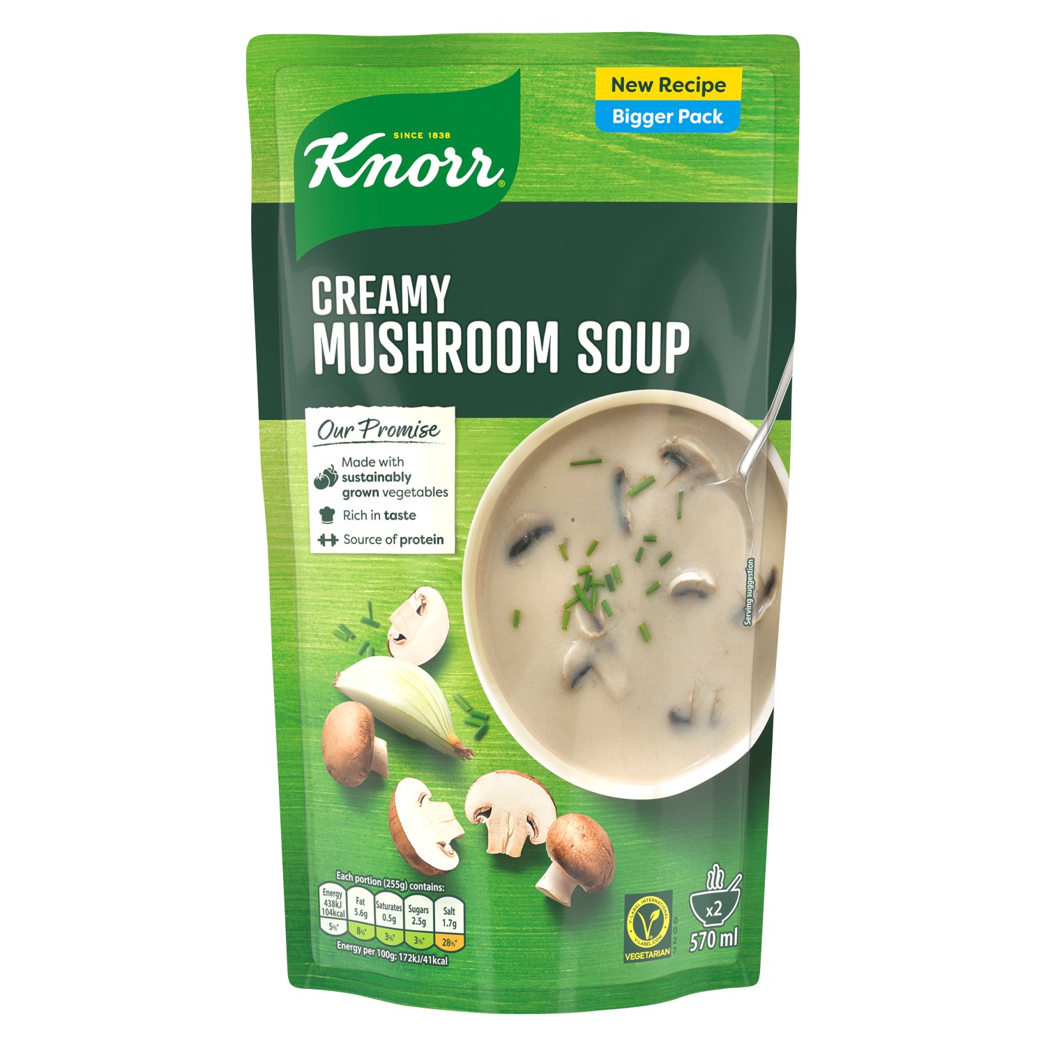 Knorr Creamy Mushroom Soup Pouch (579 g)