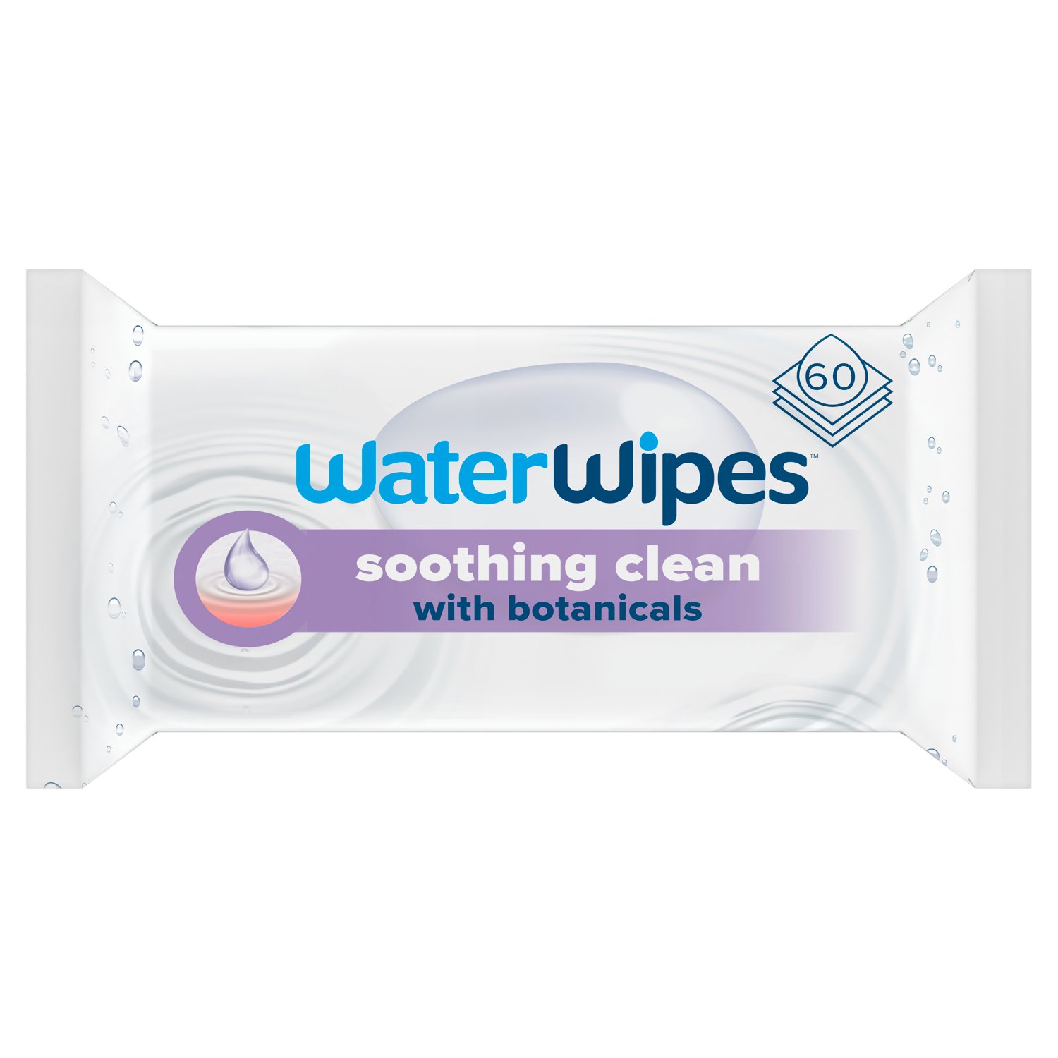 WaterWipes Soothing Clean Baby Wipes (60 Piece)