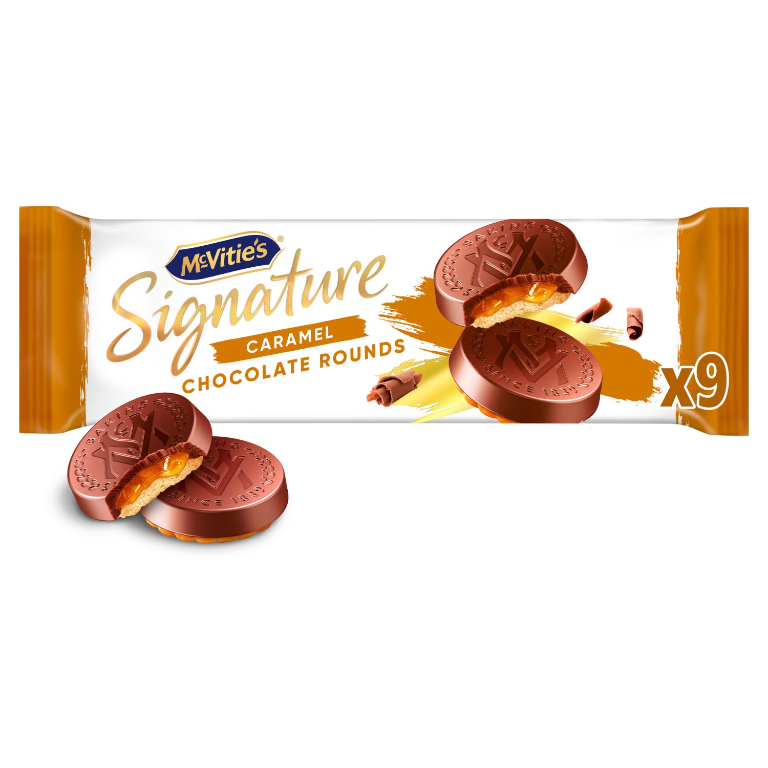 McVitie's Signature Caramel Chocolate Rounds Biscuits (109 g)