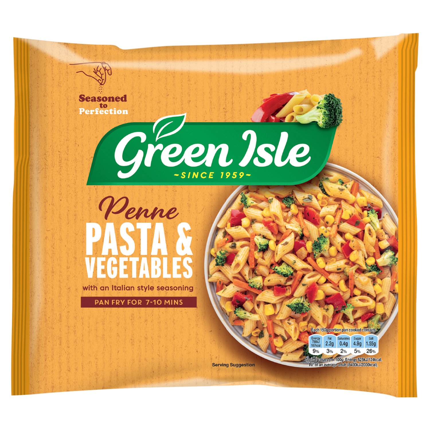 Green Isle Penne Pasta & Vegetables with Italian Style Seasoning (550 g)