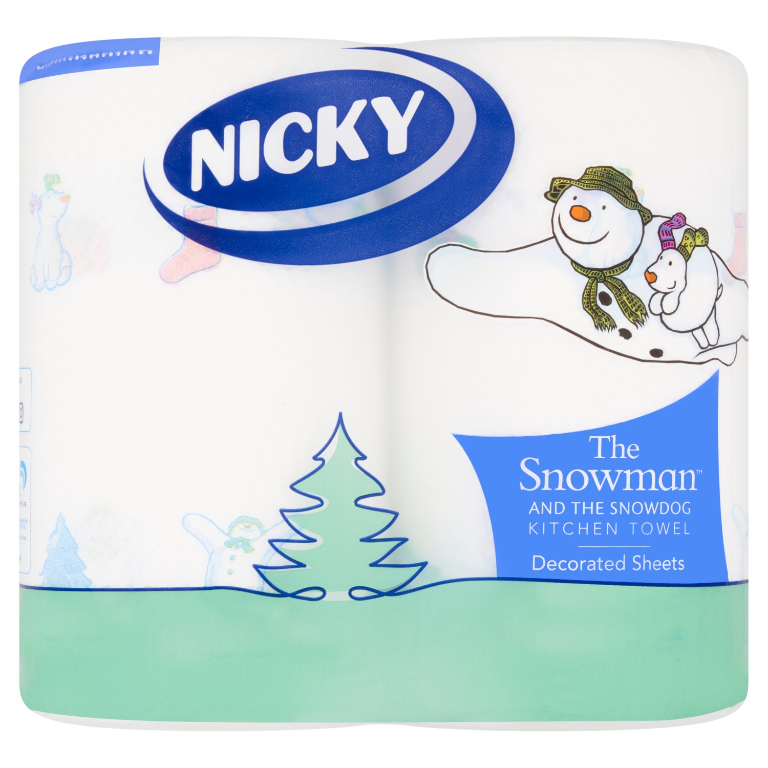 Nicky The Snowman Kitchen Towel (2 Pack)