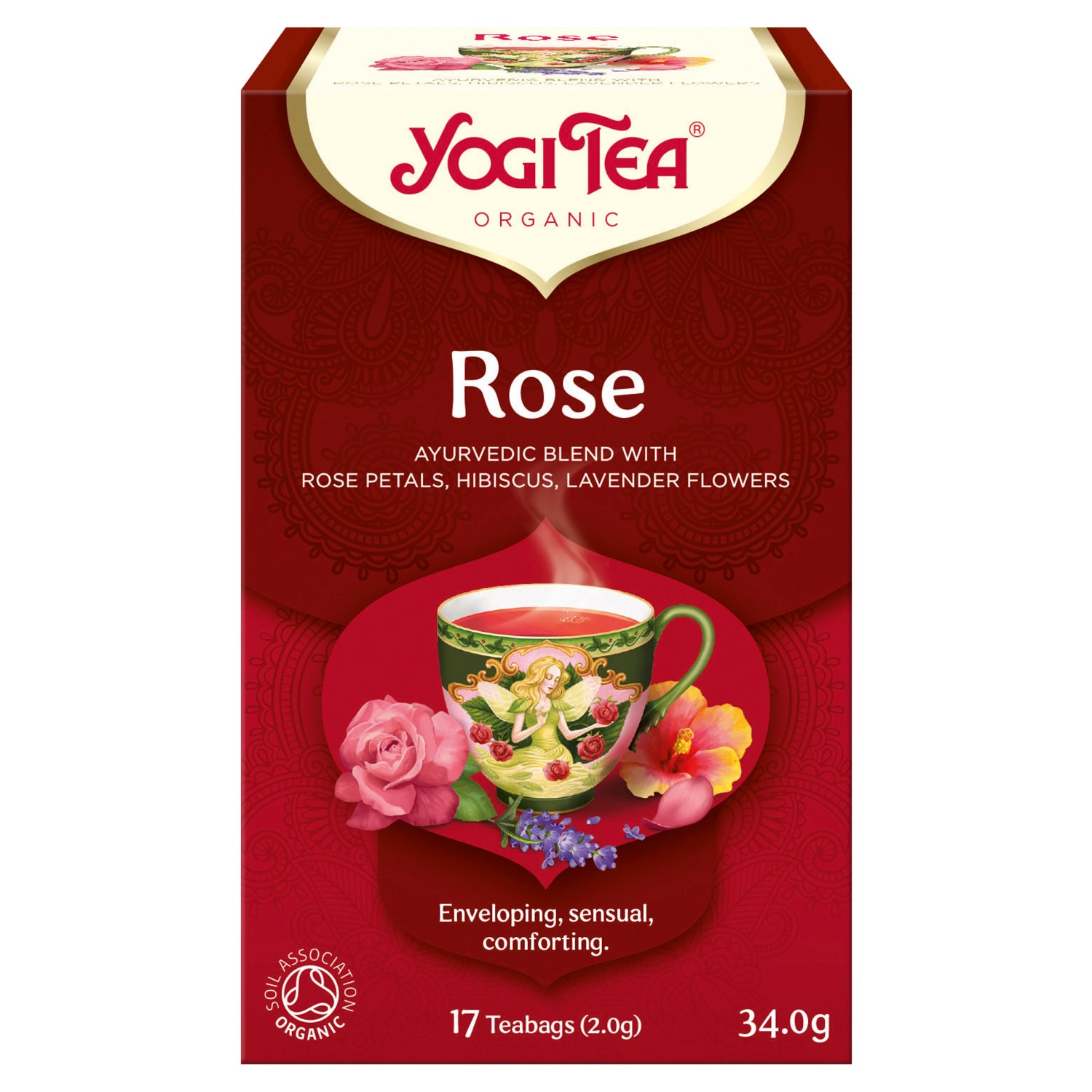 Yogi Tea Organic Rose Tea Bags 17 Pack (34 Piece)