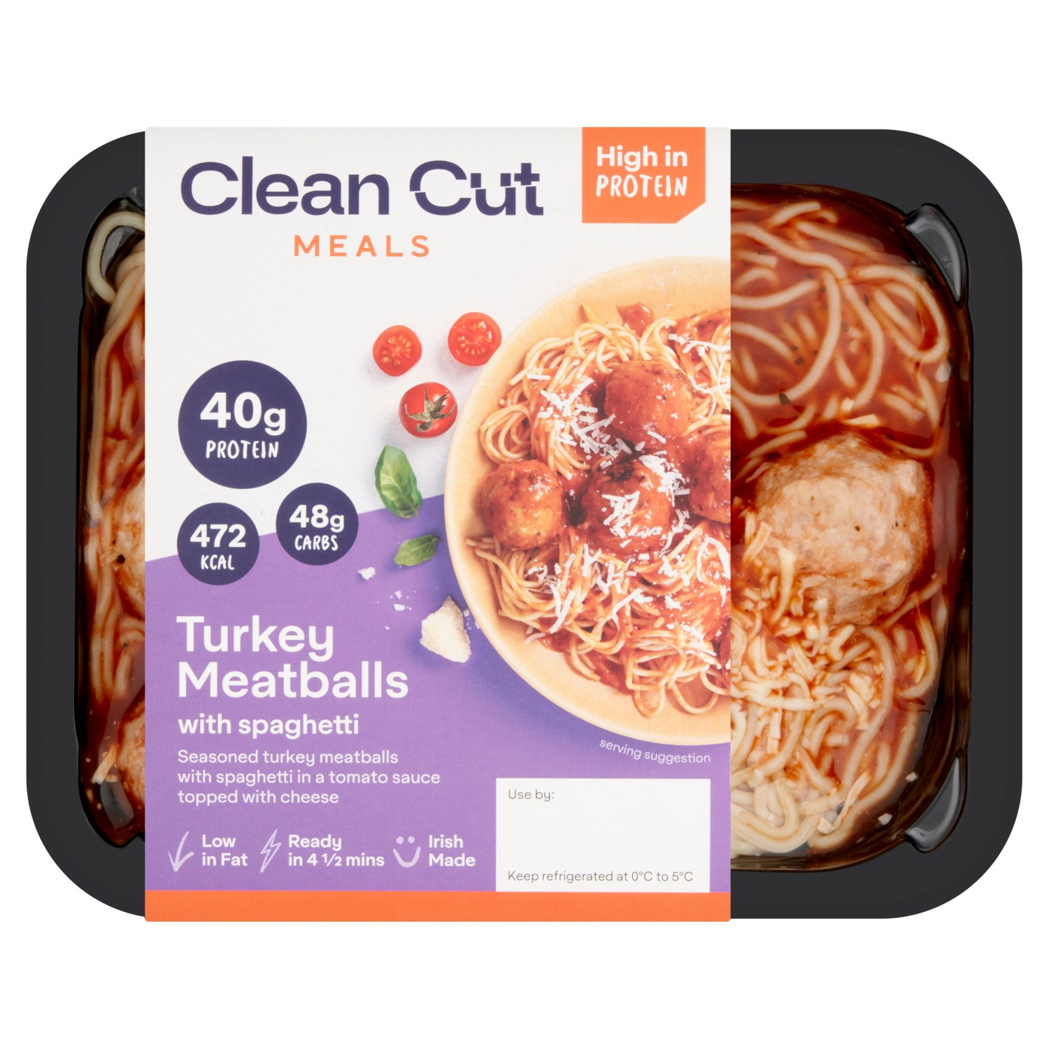 Clean Cut Turkey Meatballs & Spaghetti (400 g)