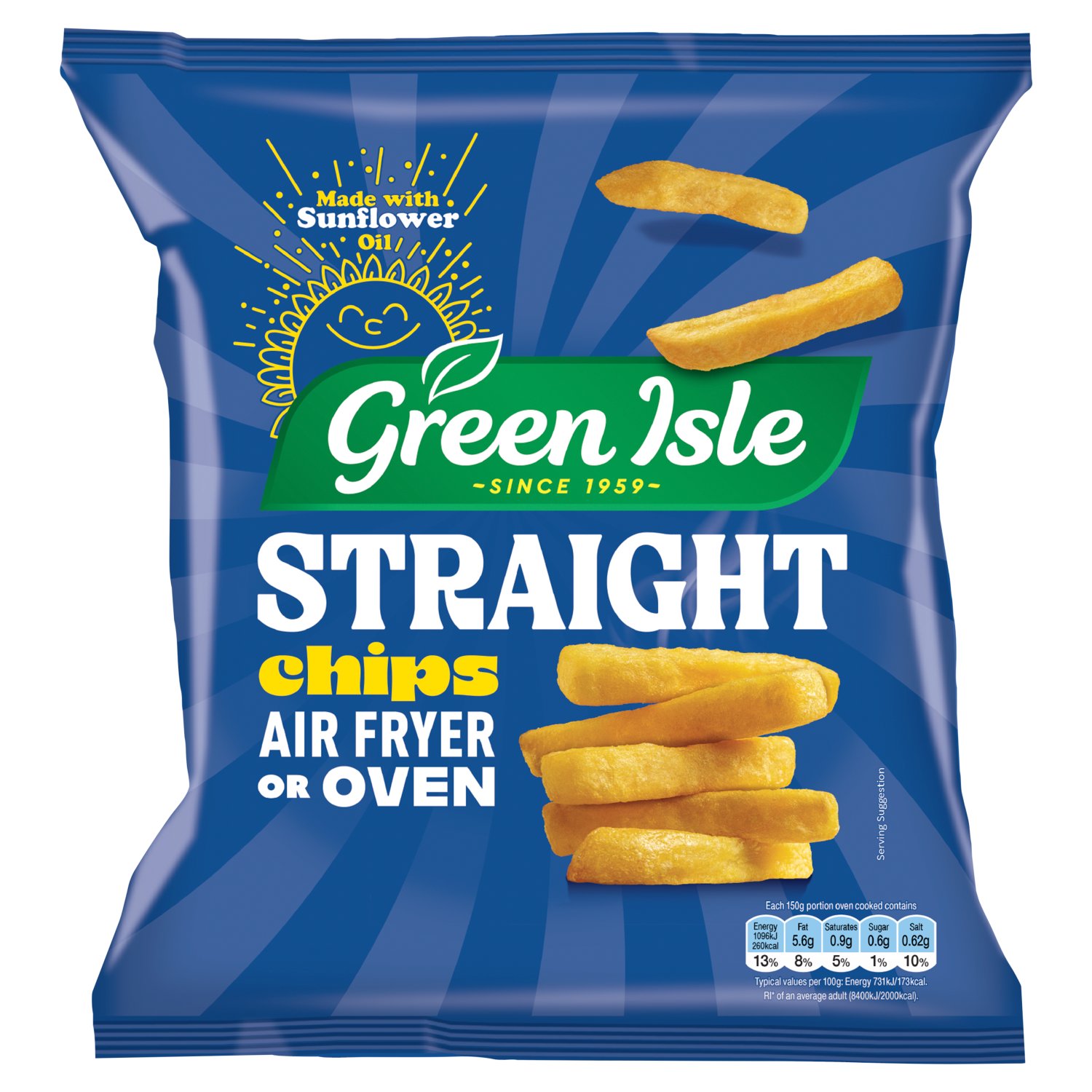 Green Isle Straight Cut Chips (800 g)